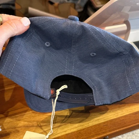 Faherty Faded Navy Cap with Yellow Patch - Picture 5 of 6
